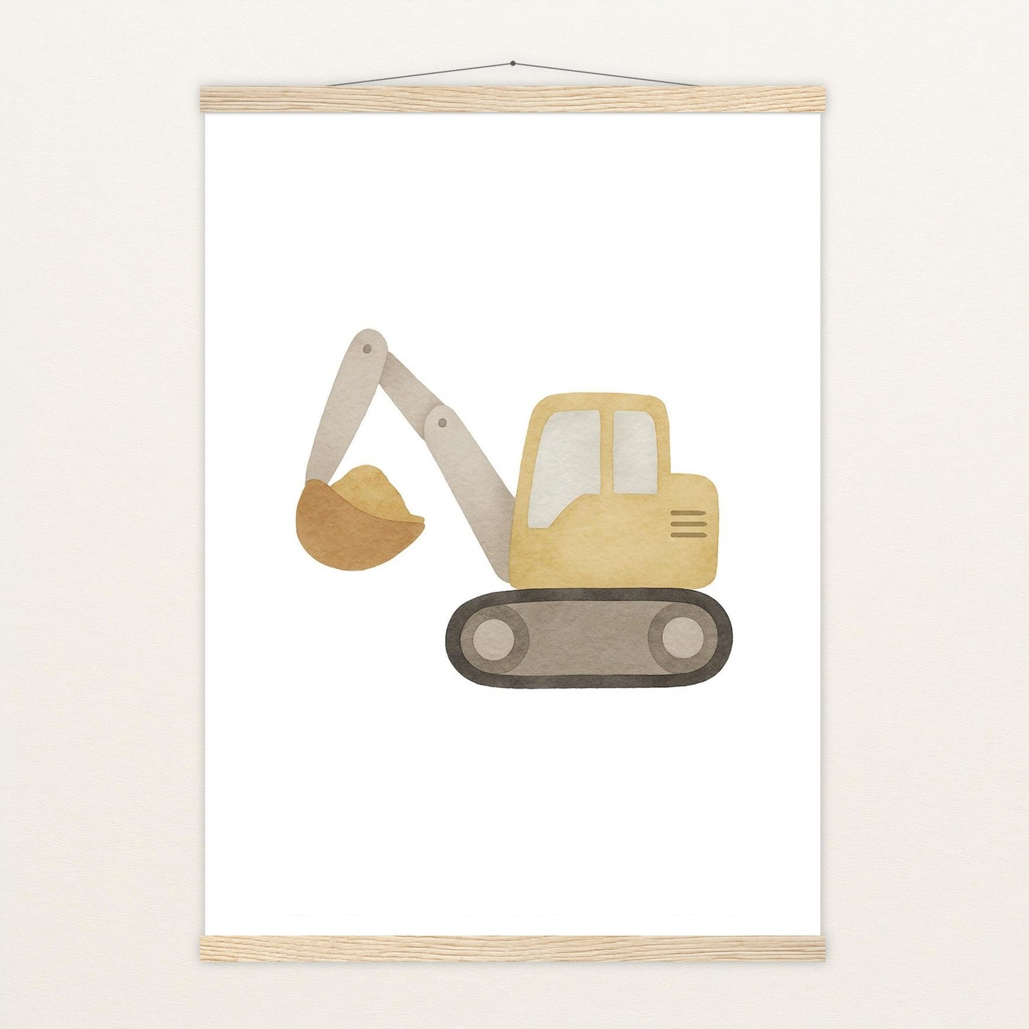 Bagger Poster mit Leisten von tinylearner