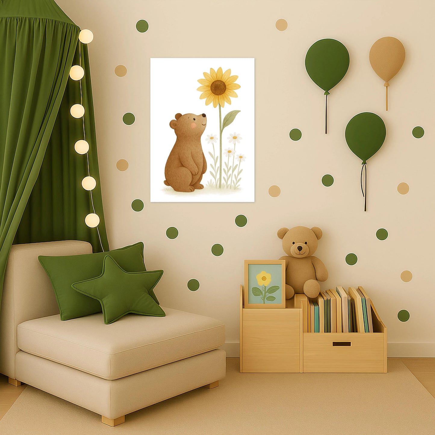 Balu der Bär - Motiv: "Sonnenblume" Poster von tinylearner
