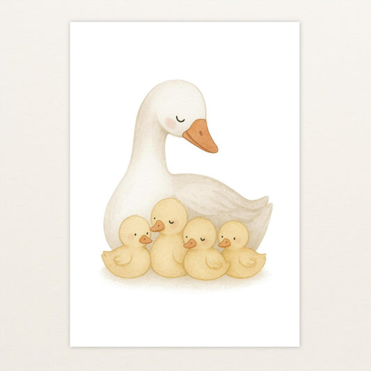 Gusi die Gans - Motiv: "Familie" Poster von tinylearner