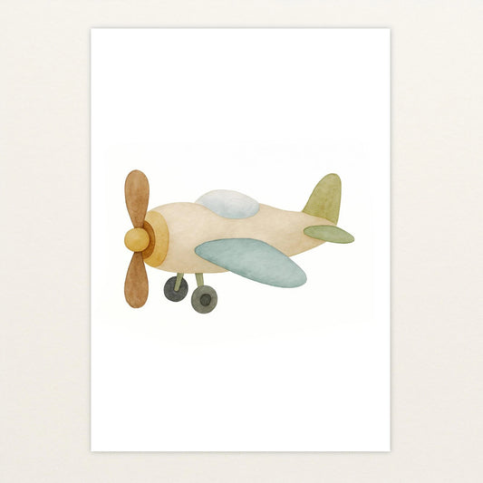 Propellerflugzeug Poster von tinylearner
