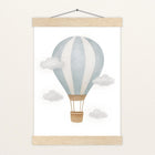 Heißluftballon Poster mit Leisten