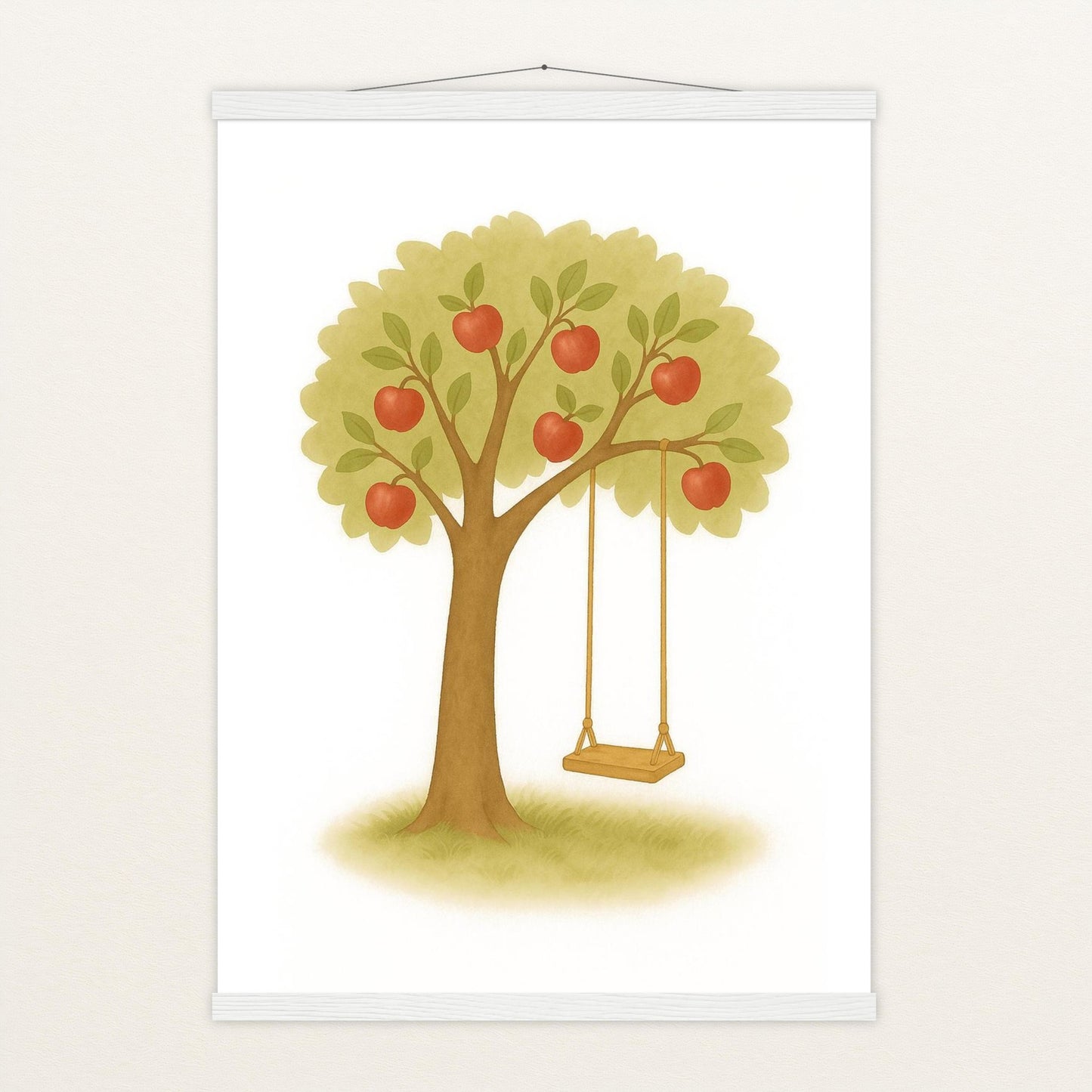 Apfelbaum Poster mit Leisten von tinylearner