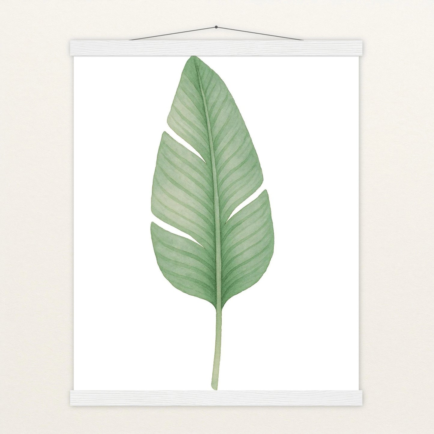 Strelitzien-Blatt Poster mit Leisten von tinylearner