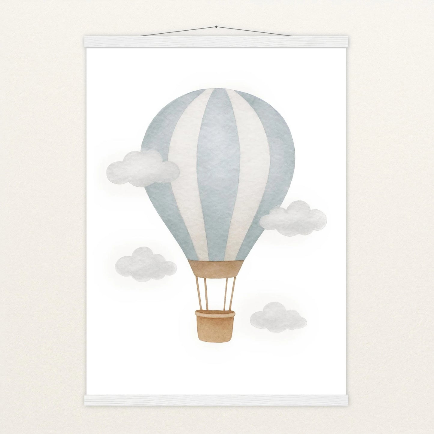 Heißluftballon Poster mit Leisten von tinylearner