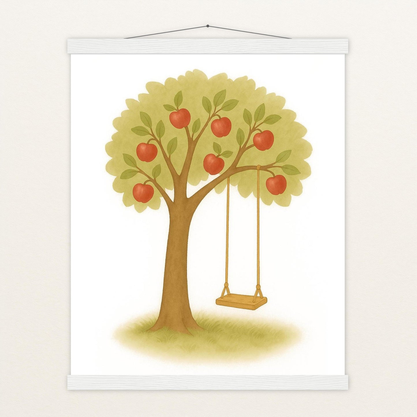 Apfelbaum Poster mit Leisten von tinylearner