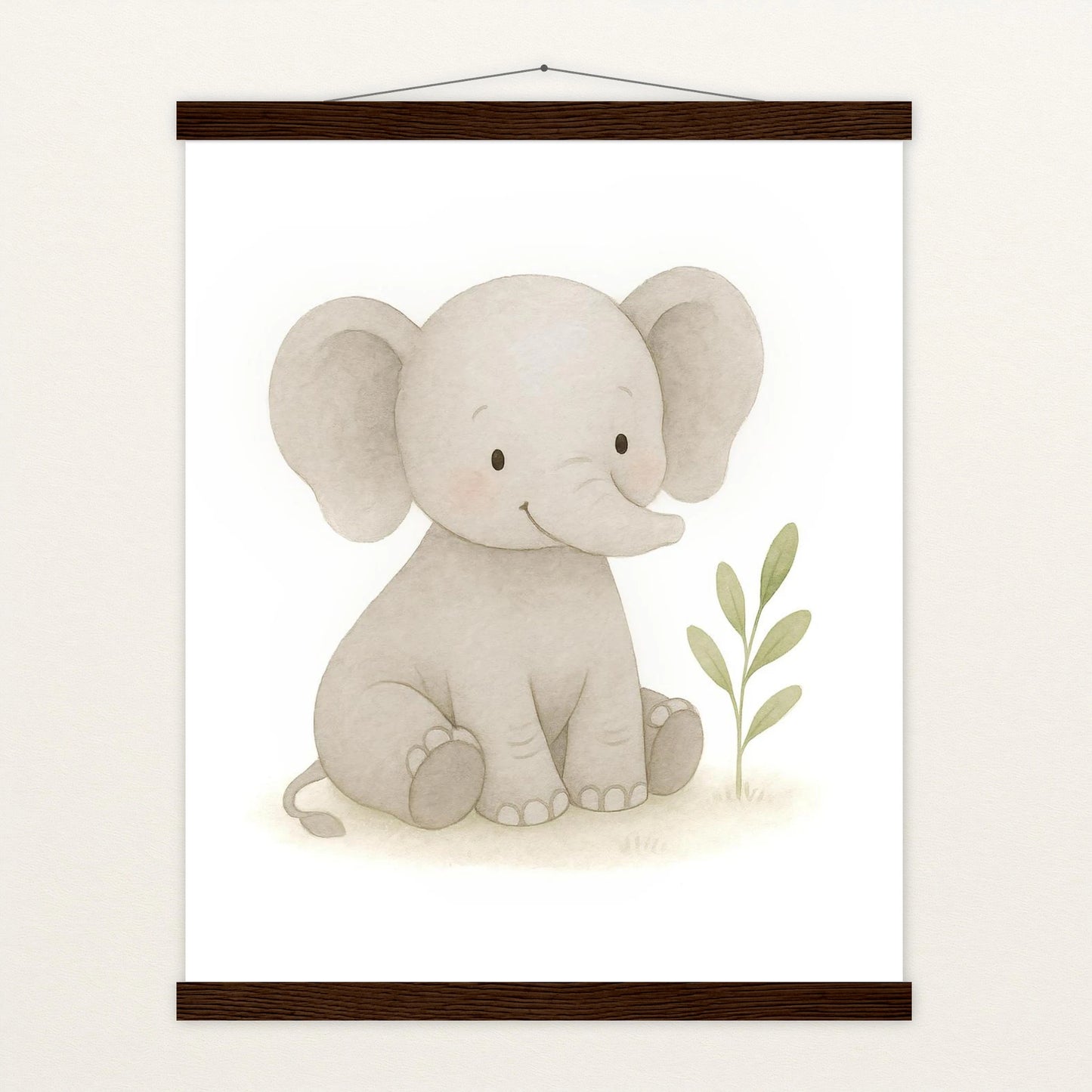 Emil der Elefant Poster mit Leisten von tinylearner