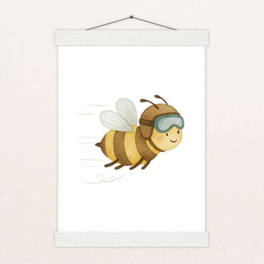 Bibi die Biene Poster mit Leisten von tinylearner