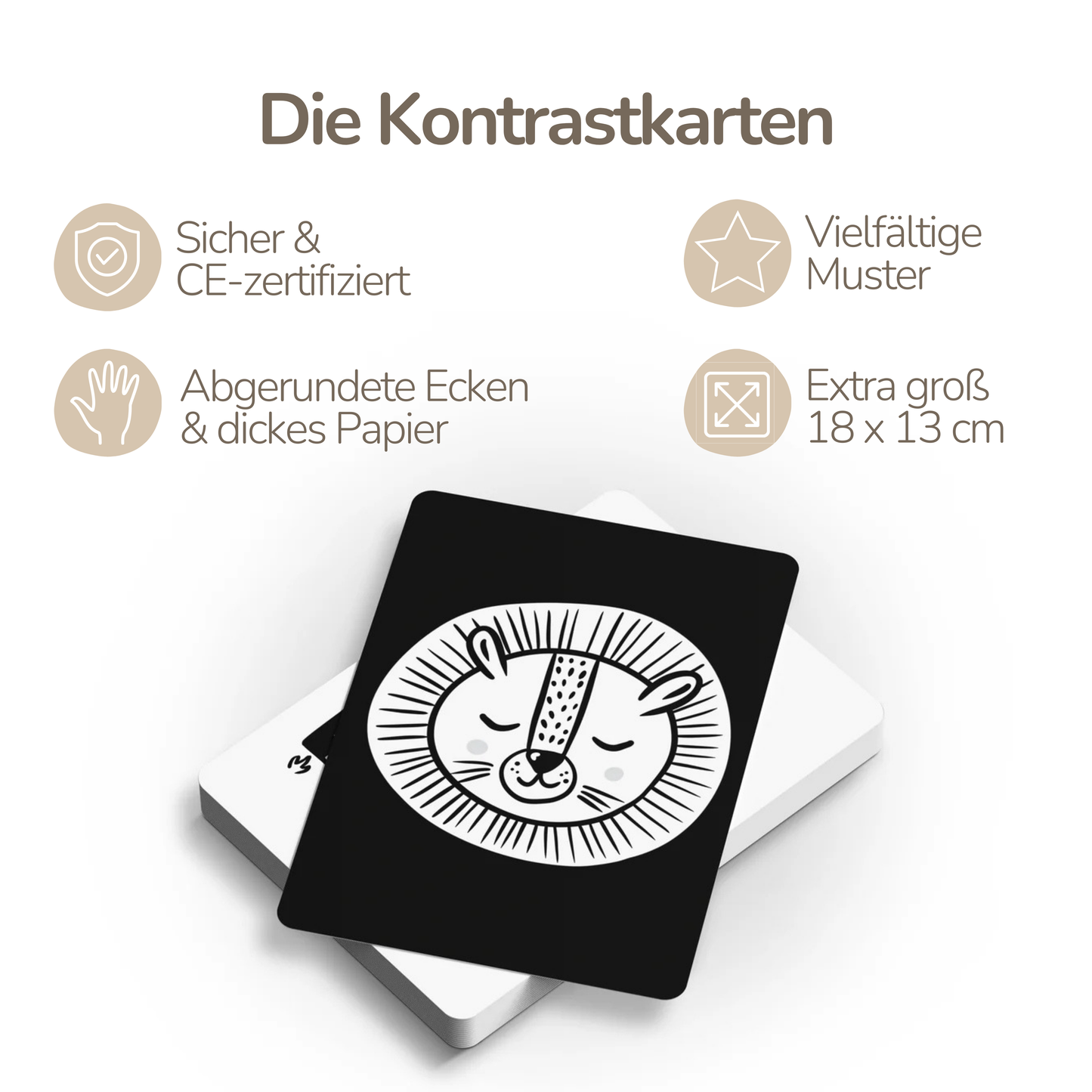 Unsere neuen Montessori Kontrastkarten