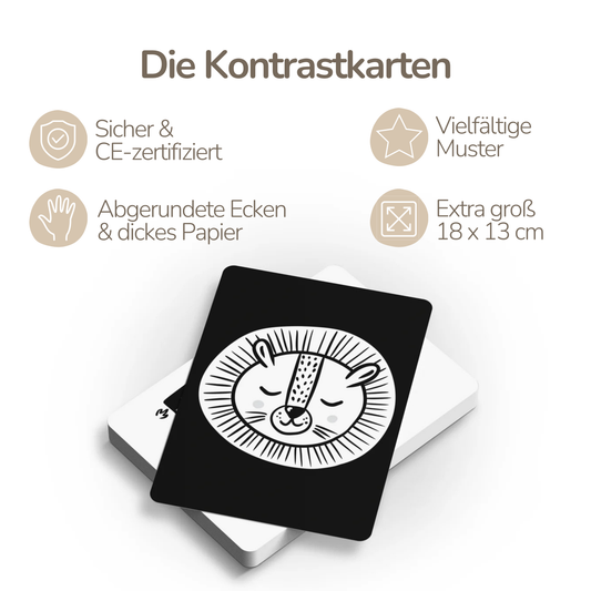 Unsere neuen Montessori Kontrastkarten