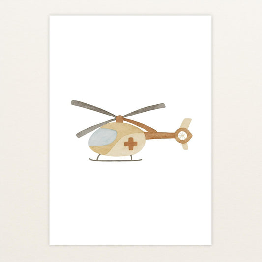 Rettungshubschrauber Poster von tinylearner