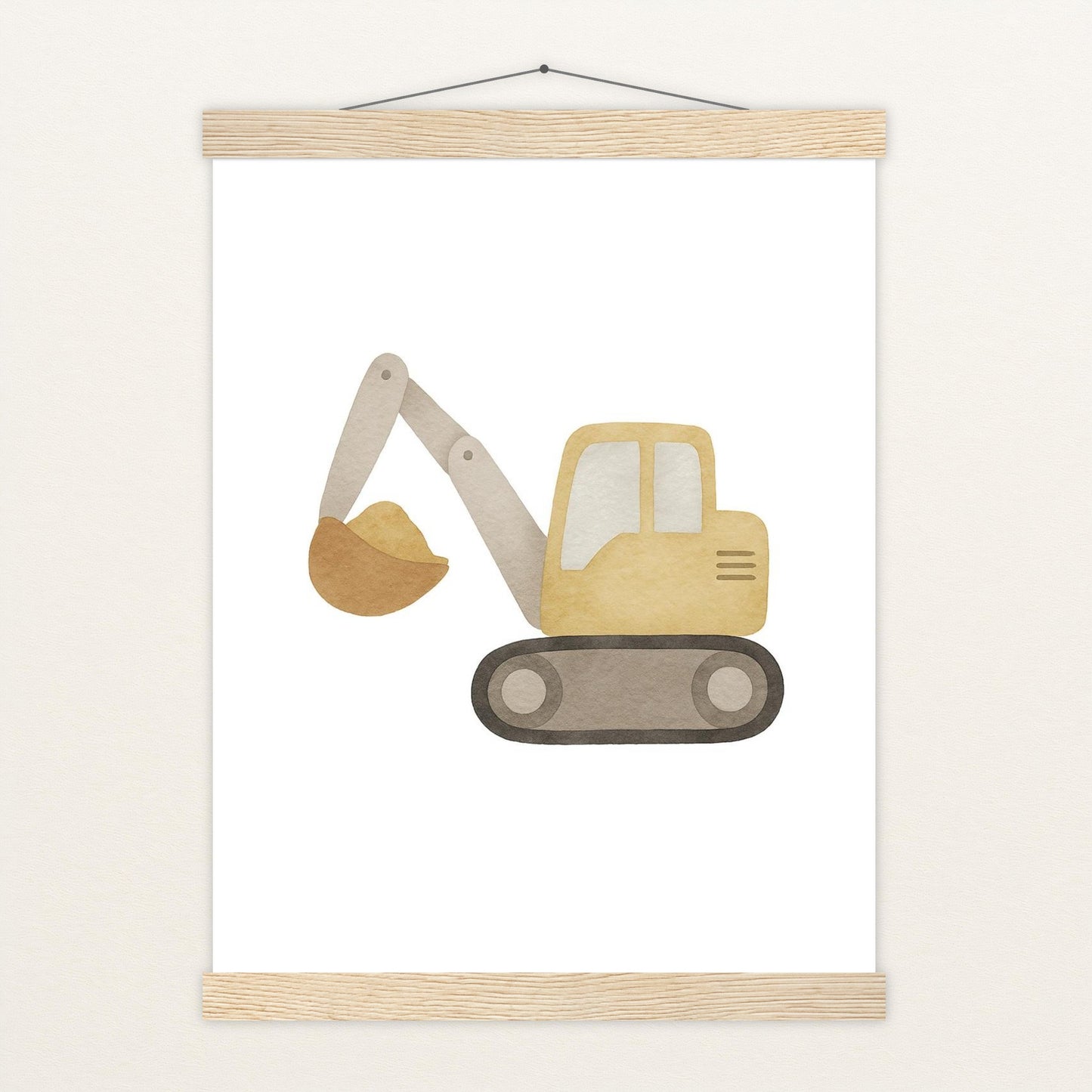 Bagger Poster mit Leisten von tinylearner
