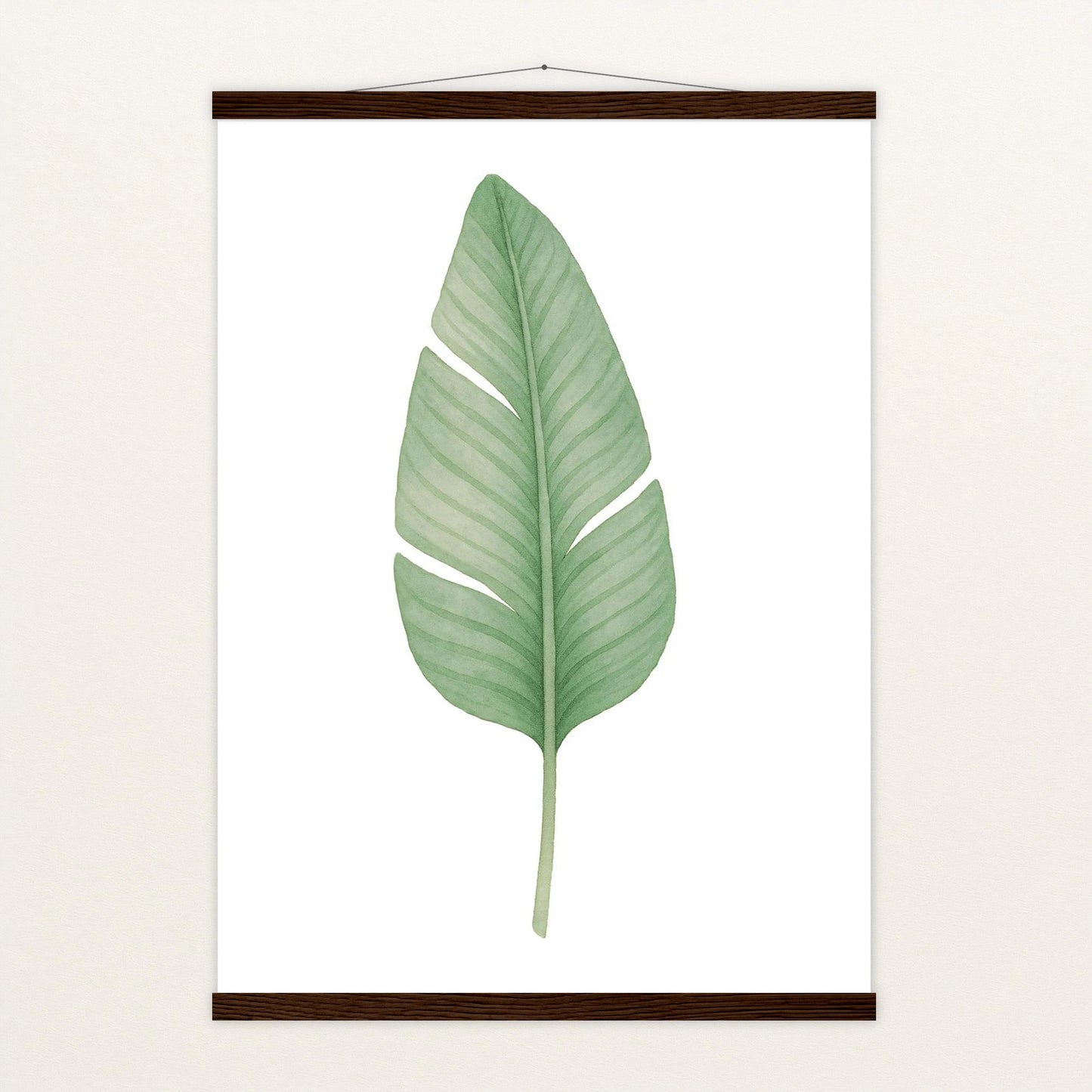 Strelitzien-Blatt Poster mit Leisten von tinylearner