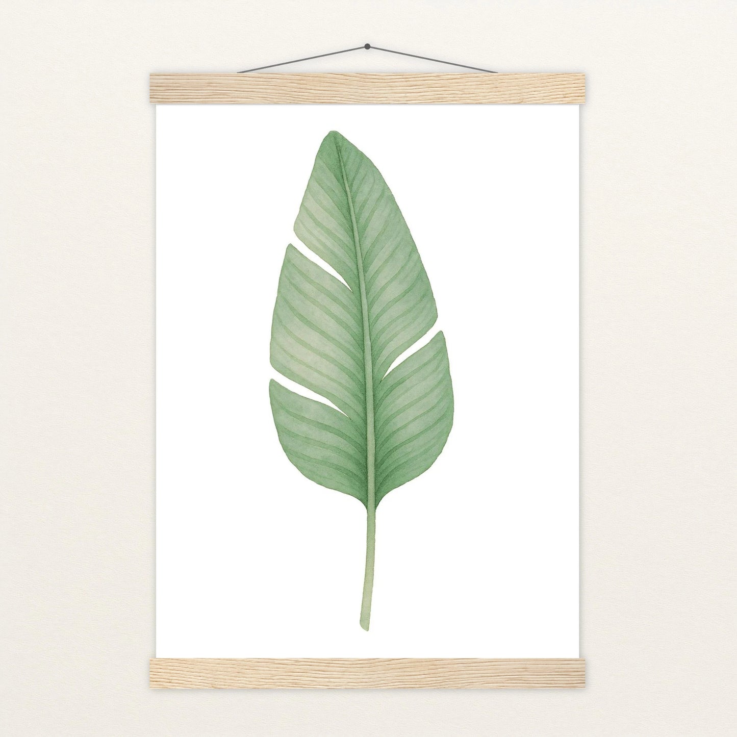 Strelitzien-Blatt Poster mit Leisten von tinylearner