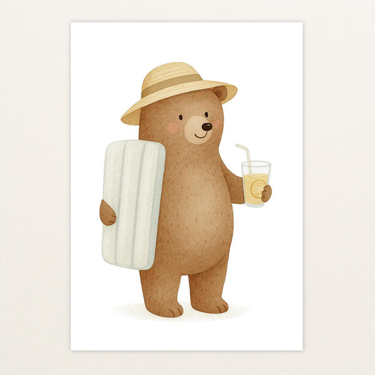 Balu der Bär - Motiv: "Strandtag" Poster von tinylearner