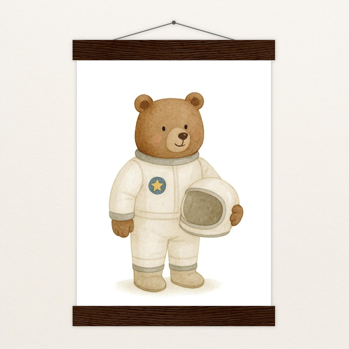 Balu der Bär - Motiv: "Astronaut" Poster mit Leisten von tinylearner