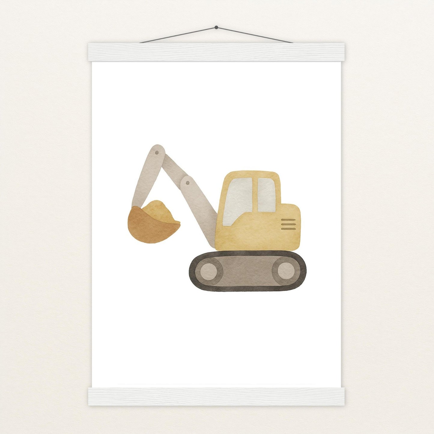 Bagger Poster mit Leisten von tinylearner