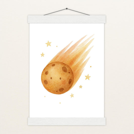 Asteroid Poster mit Leisten von tinylearner