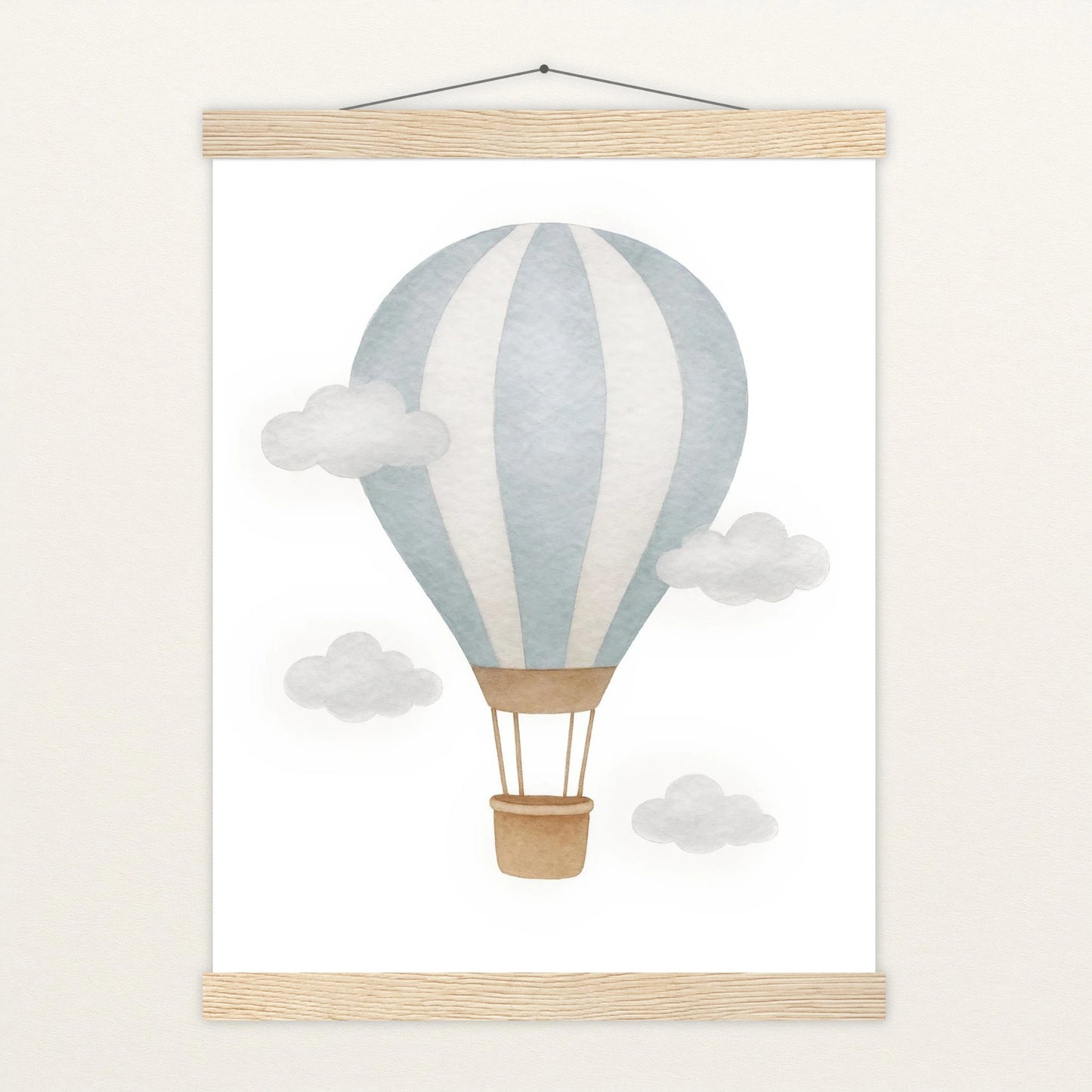 Heißluftballon Poster mit Leisten von tinylearner