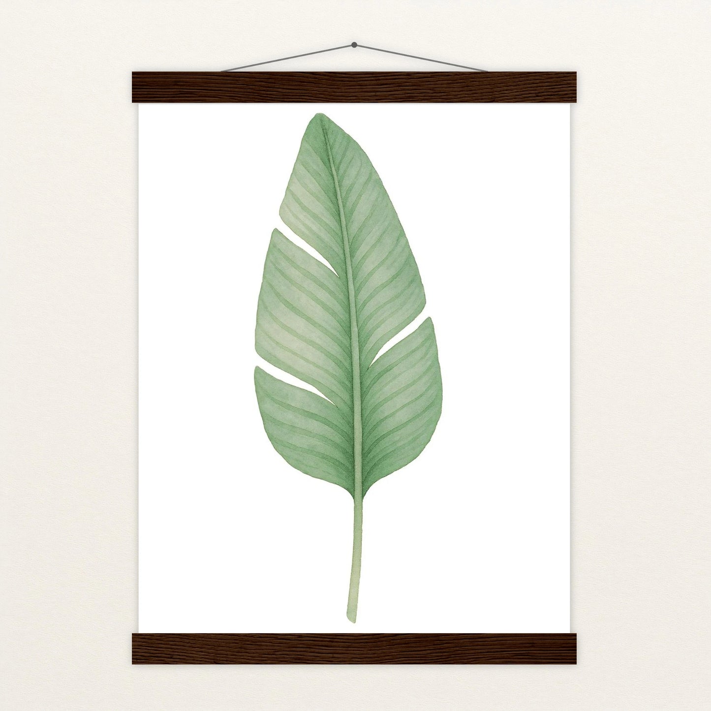 Strelitzien-Blatt Poster mit Leisten von tinylearner