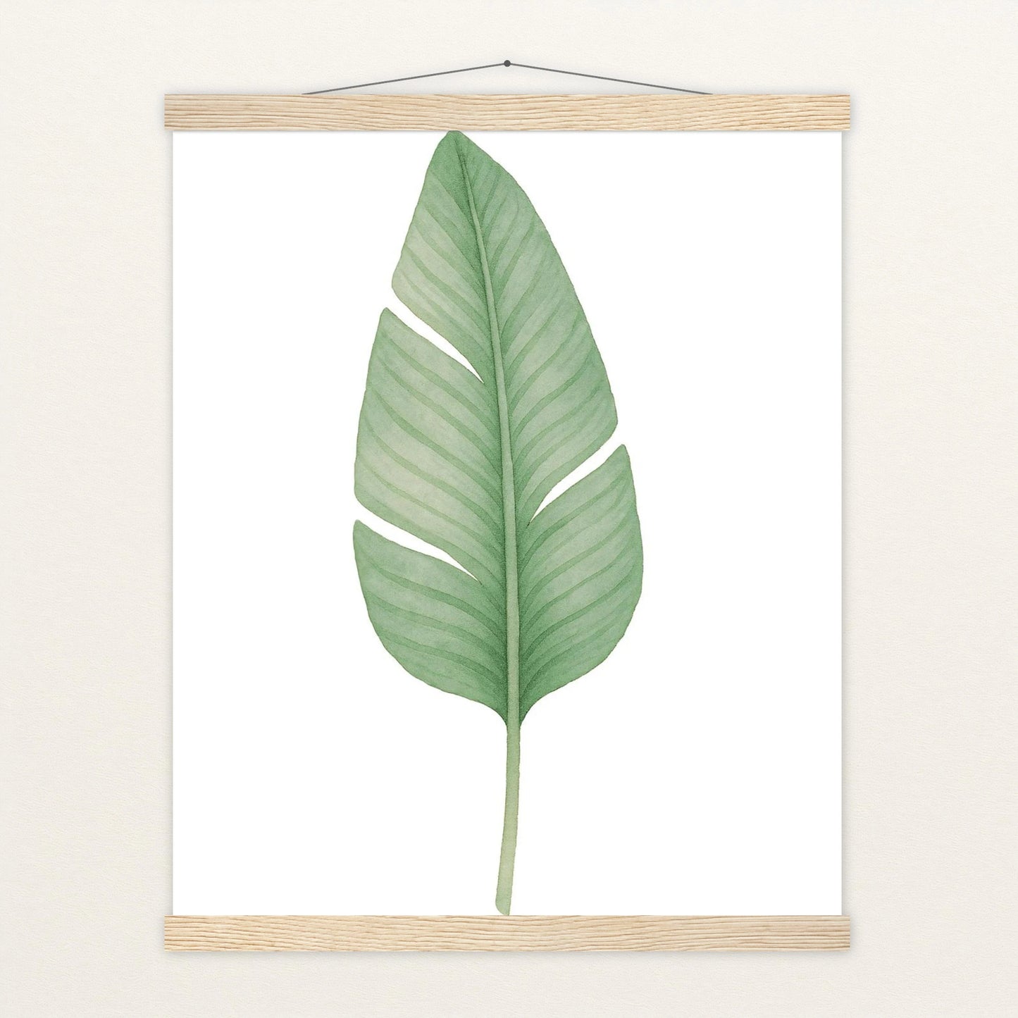 Strelitzien-Blatt Poster mit Leisten von tinylearner