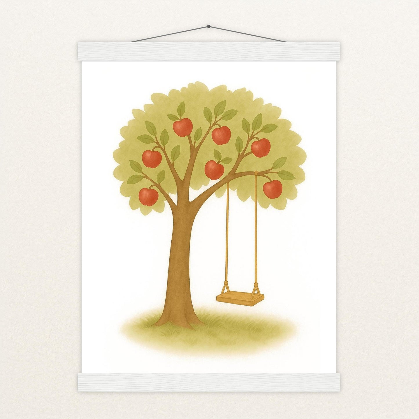 Apfelbaum Poster mit Leisten von tinylearner