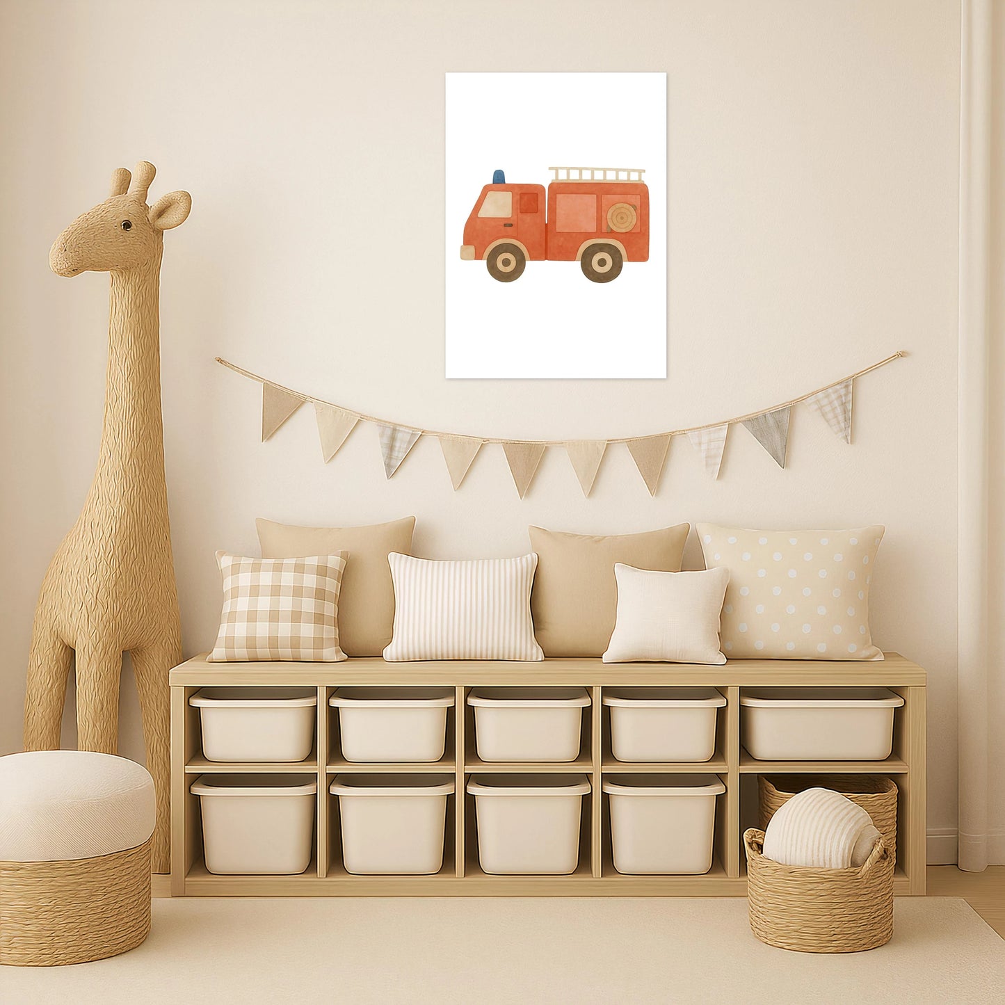 Feuerwehrauto Poster von tinylearner