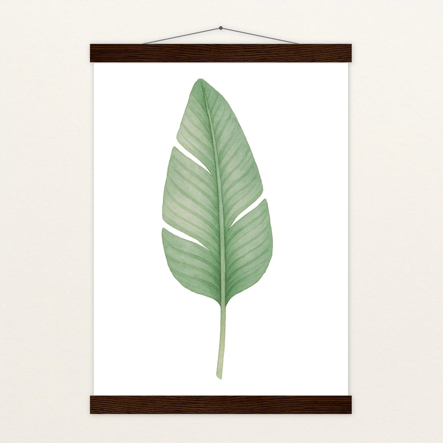 Strelitzien-Blatt Poster mit Leisten von tinylearner