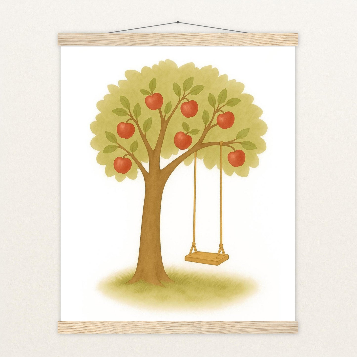 Apfelbaum Poster mit Leisten von tinylearner
