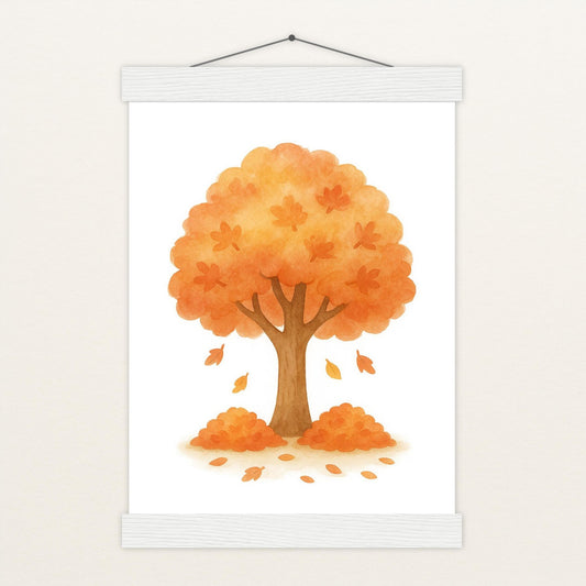 Ahornbaum Poster mit Leisten von tinylearner