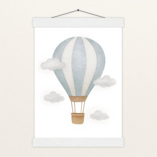 Heißluftballon Poster mit Leisten von tinylearner