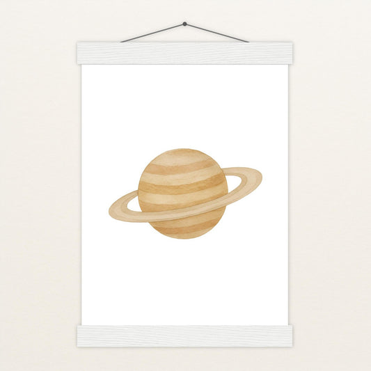 Saturn Poster mit Leisten von tinylearner