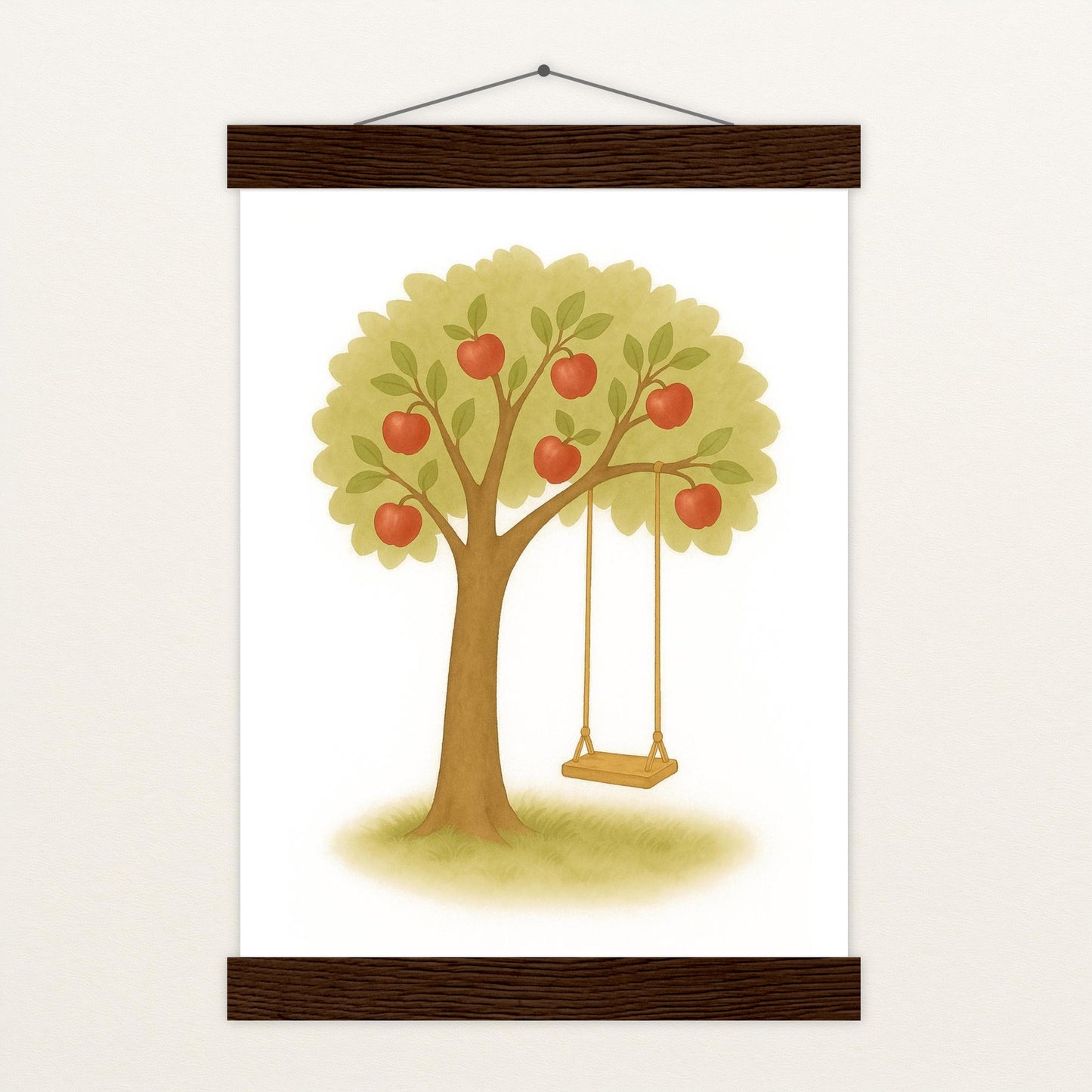 Apfelbaum Poster mit Leisten von tinylearner