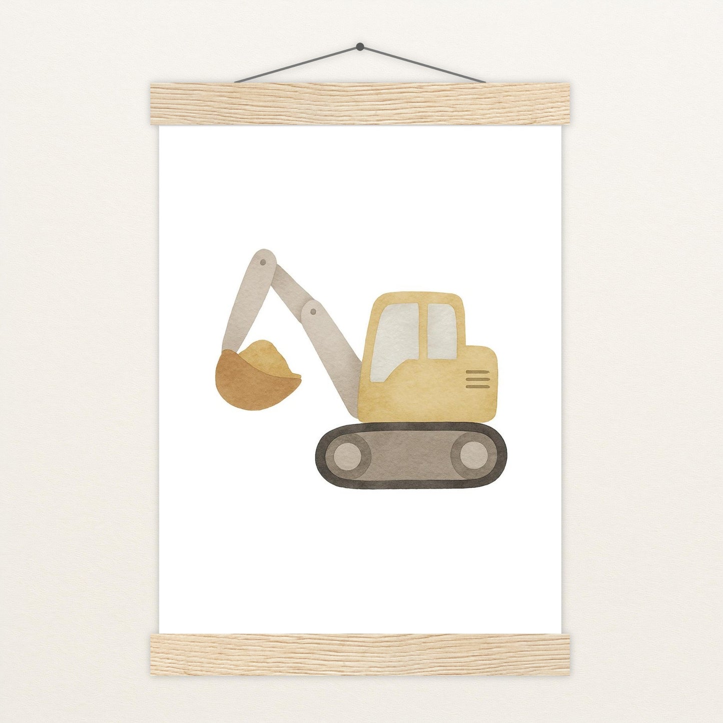 Bagger Poster mit Leisten von tinylearner