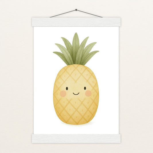 Obst: Ananas Poster mit Leisten von tinylearner