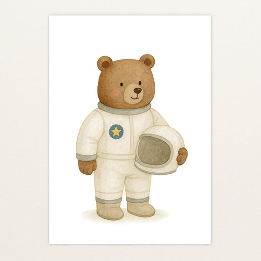 Balu der Bär - Motiv: "Astronaut" Poster von tinylearner