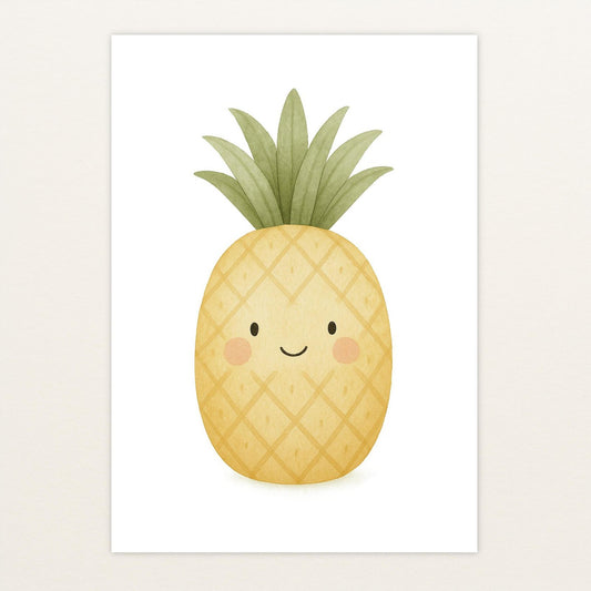 Obst: Ananas Poster von tinylearner