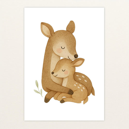 Ria das Reh - Motiv: "Kuscheln" Poster von tinylearner
