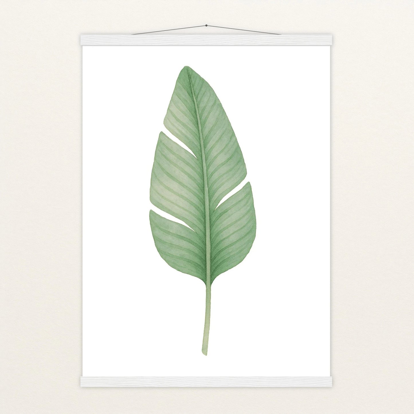 Strelitzien-Blatt Poster mit Leisten von tinylearner