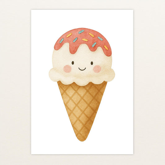 Süßes: Eiscreme Poster von tinylearner