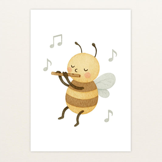 Bibi die Biene - Motiv: "Flöte" Poster von tinylearner