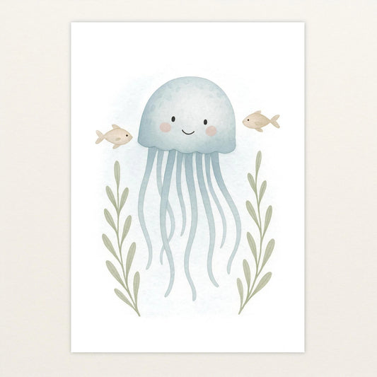 Quinn die Qualle Poster von tinylearner