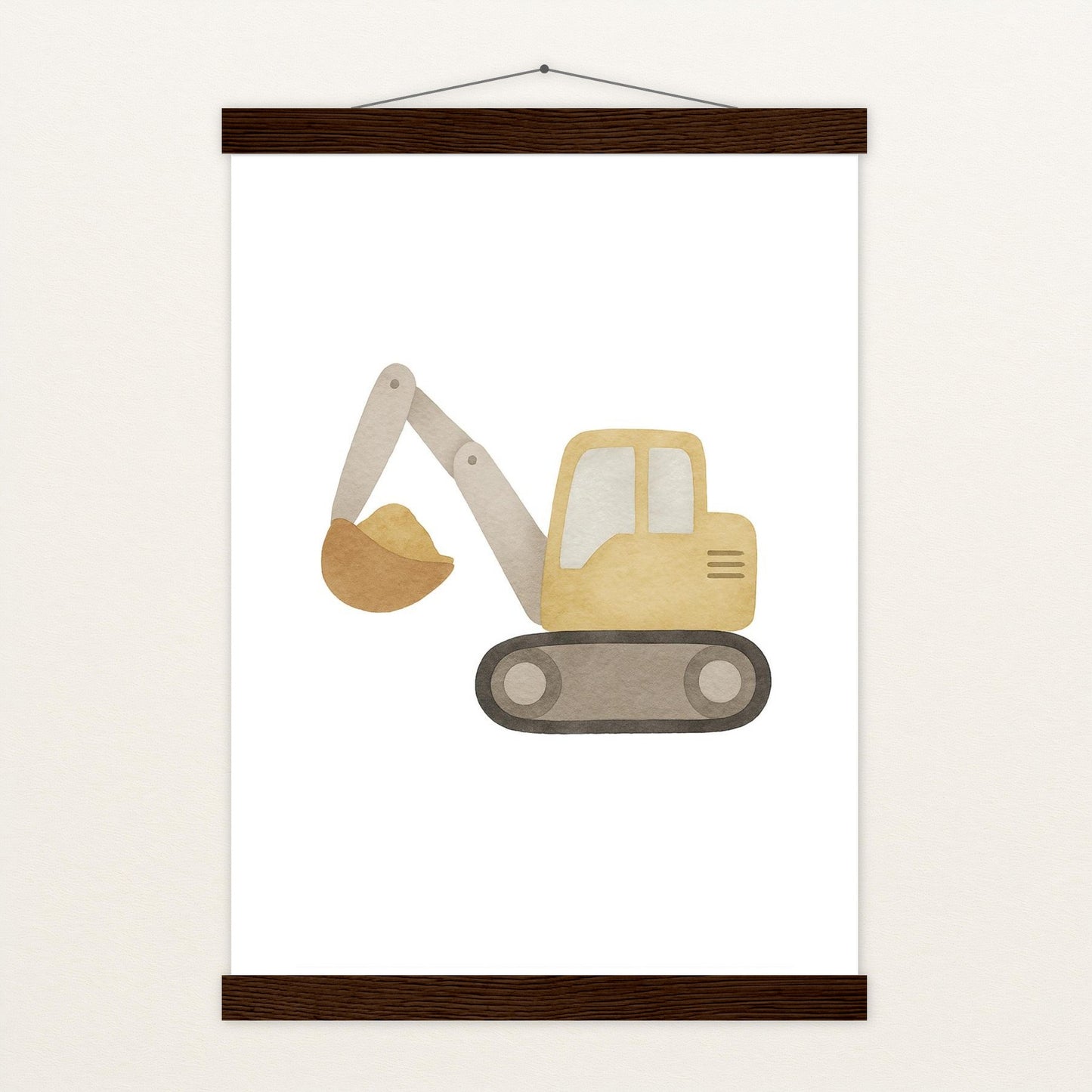 Bagger Poster mit Leisten von tinylearner