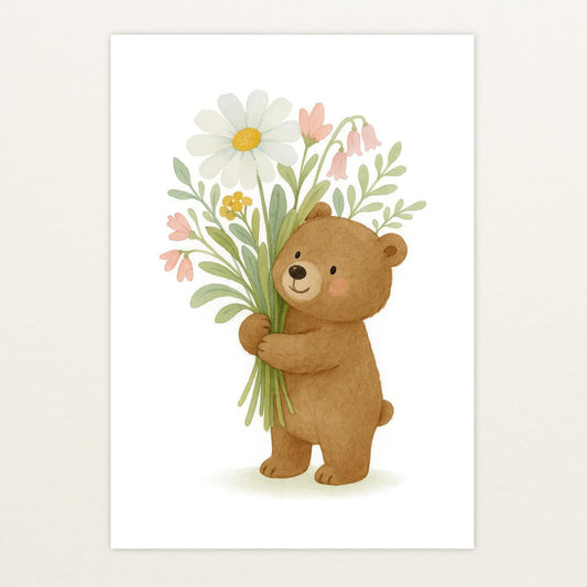 Balu der Bär - Motiv: "Blumenstrauß" Poster von tinylearner