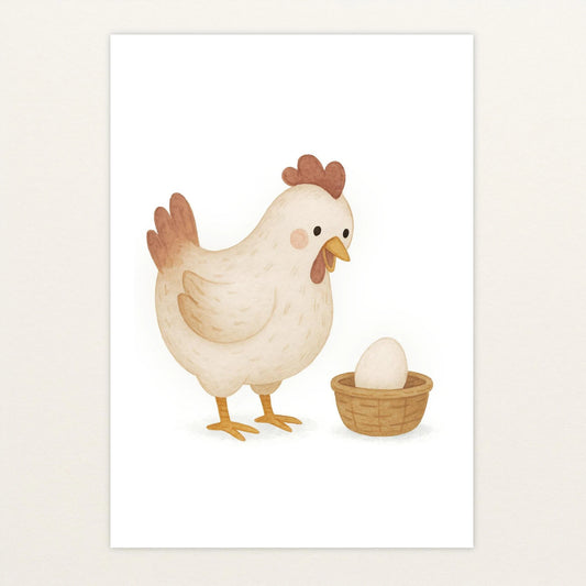 Hanni das Huhn - Motiv: "Ei" Poster von tinylearner