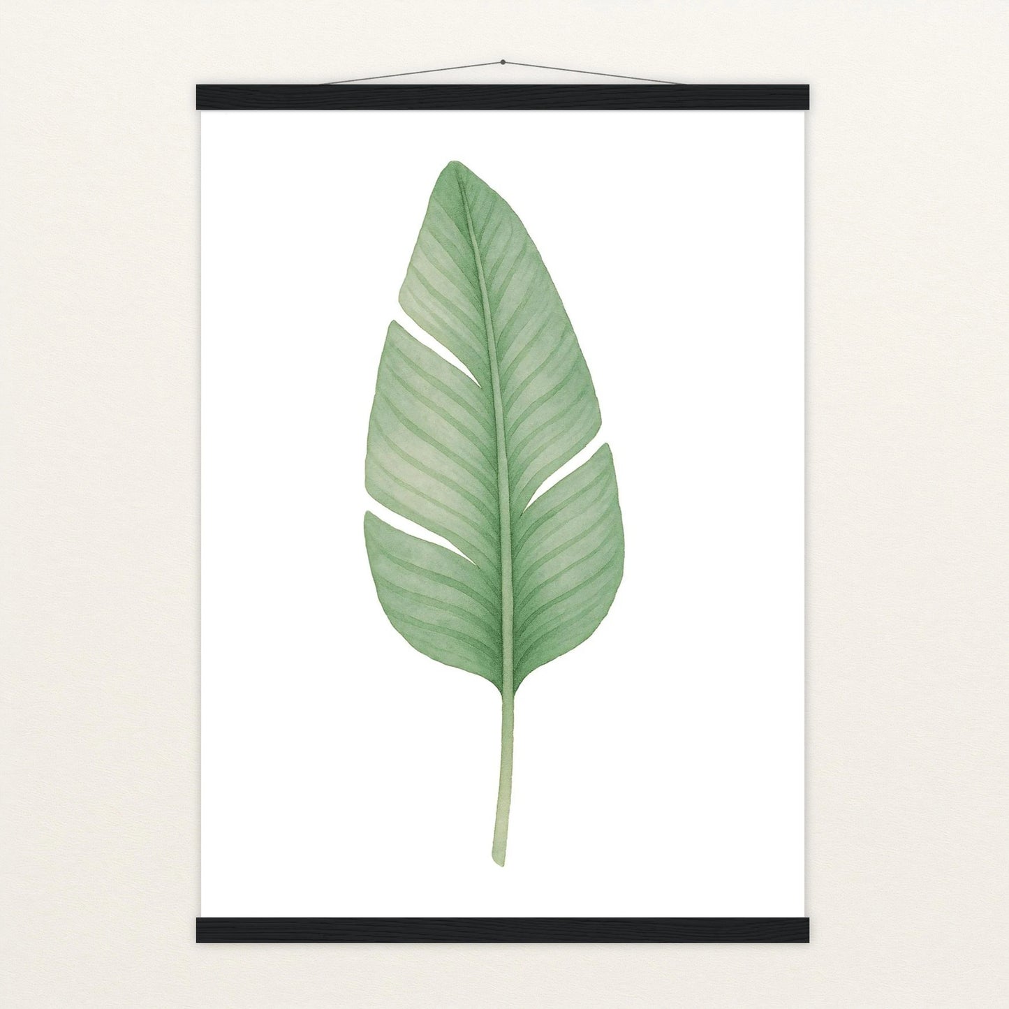 Strelitzien-Blatt Poster mit Leisten von tinylearner