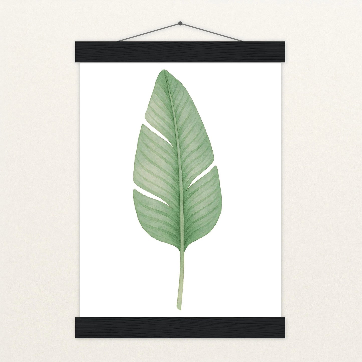 Strelitzien-Blatt Poster mit Leisten von tinylearner