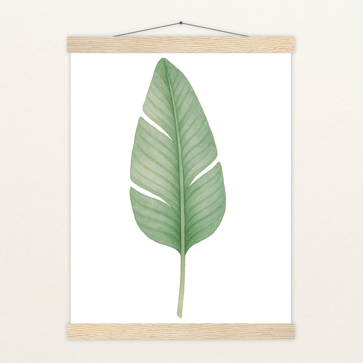 Strelitzien-Blatt Poster mit Leisten von tinylearner