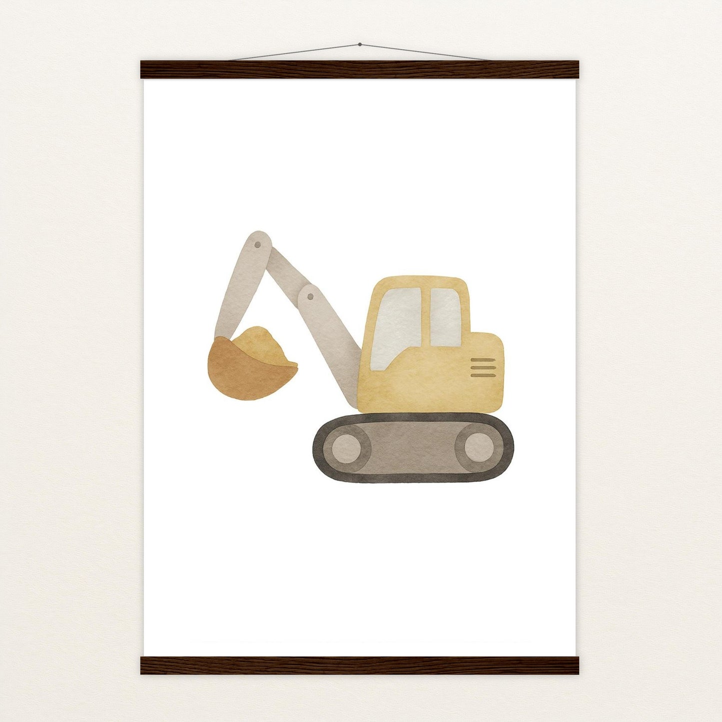 Bagger Poster mit Leisten von tinylearner