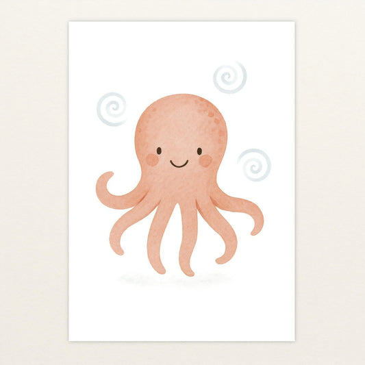 Tilli der Tintenfisch Poster von tinylearner