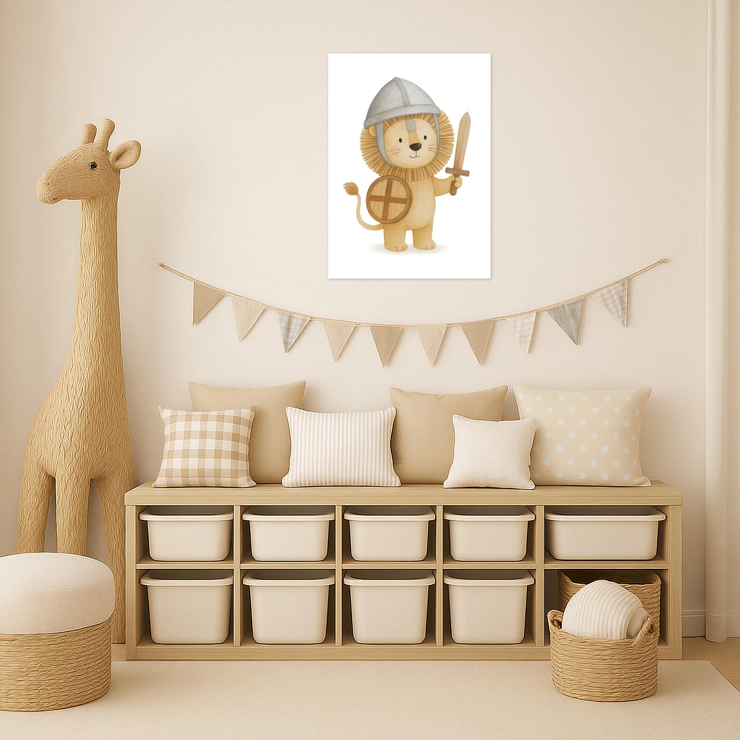 Leo der Löwe - Motiv: "Ritter" Poster von tinylearner